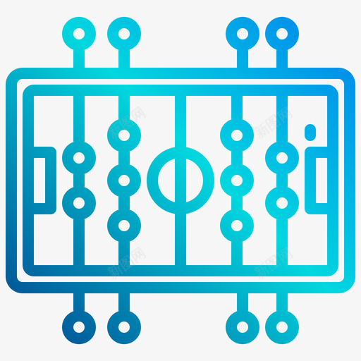桌上足球第22场直线梯度图标svg_新图网 https://ixintu.com 22场 桌上 梯度 直线 足球