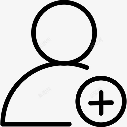 新建联系人svg_新图网 https://ixintu.com 新建联系人