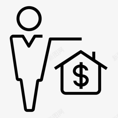 房屋贷款金融房屋图标图标
