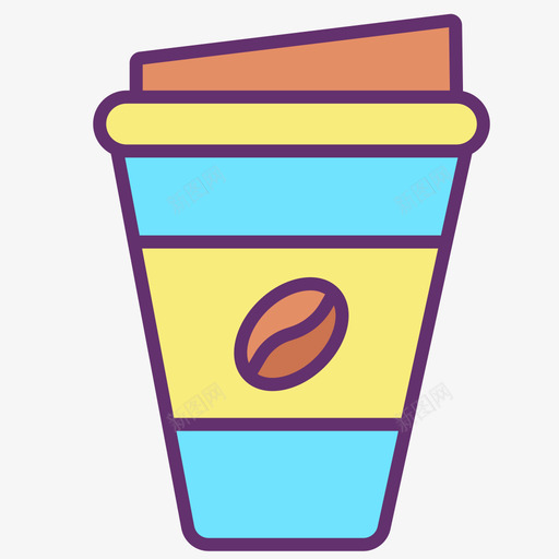 咖啡杯咖啡图标4线性颜色svg_新图网 https://ixintu.com 咖啡 咖啡杯 图标 线性 颜色