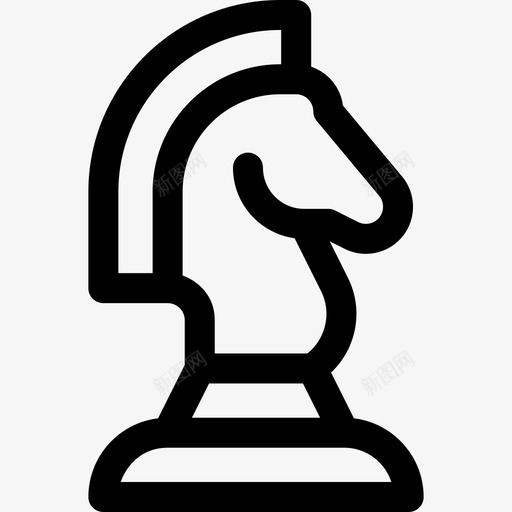 国际象棋书呆子45直线型图标svg_新图网 https://ixintu.com 书呆子 国际象棋 直线 线型