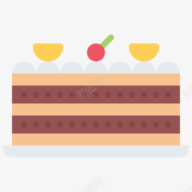 蛋糕44号咖啡厅平的图标图标