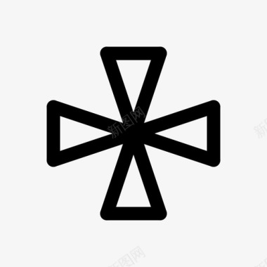 十字肉馅十字馅饼基督教十字架图标图标