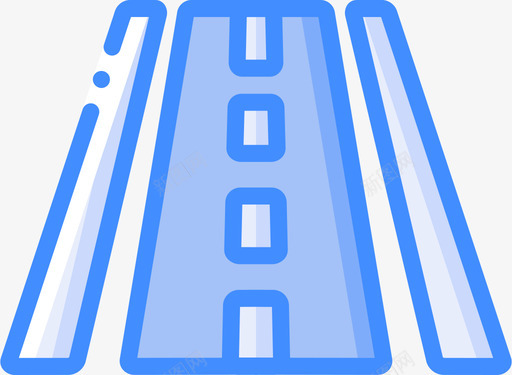 高速公路卫星导航1蓝色图标图标