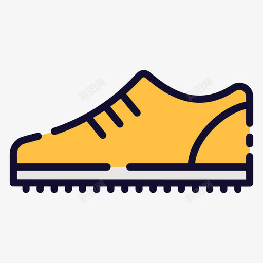 运动鞋高尔夫49线性颜色图标svg_新图网 https://ixintu.com 线性 运动鞋 颜色 高尔夫