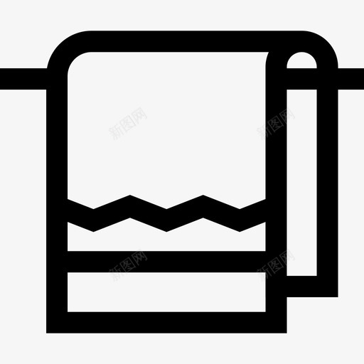 毛巾加热器浴室59线性图标svg_新图网 https://ixintu.com 加热器 毛巾 浴室 线性