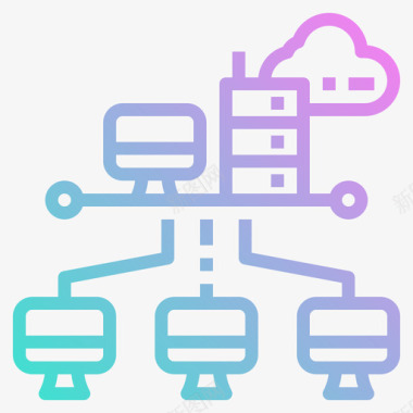 网络计算机59梯度图标图标