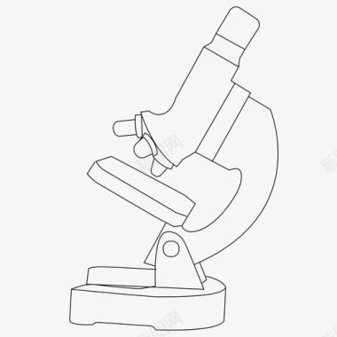 显微镜生物学科学图标图标