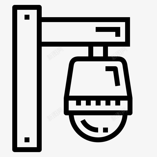 闭路电视机场直线图标svg_新图网 https://ixintu.com 机场 直线 闭路电视