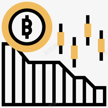 限制加密货币86黄色阴影图标图标