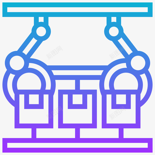 装配批量生产16梯度图标svg_新图网 https://ixintu.com 批量生产 梯度 装配