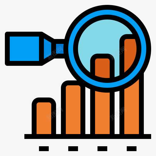 条形图启动87线性颜色图标svg_新图网 https://ixintu.com 启动 条形图 线性 颜色