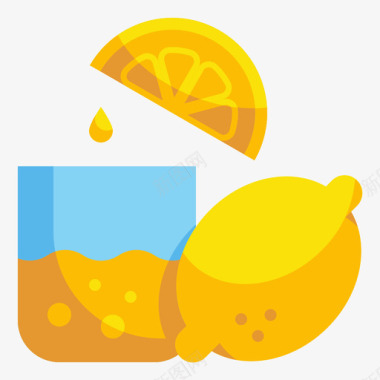柠檬健康食品48无糖图标图标