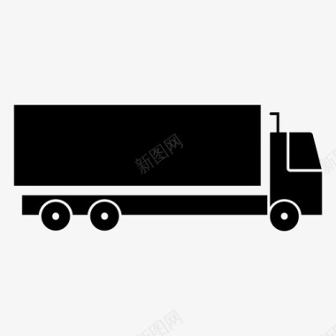 拖车货物半挂车图标图标