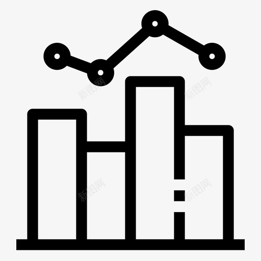 柱状图商业金融图标svg_新图网 https://ixintu.com 办公 商业 柱状 统计 金融