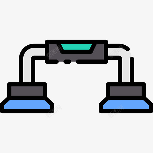 俯卧撑健身108线性颜色图标svg_新图网 https://ixintu.com 俯卧撑 健身 线性 颜色