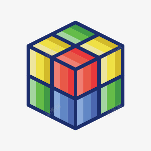 RubiksCube教育娱乐1线性颜色图标svg_新图网 https://ixintu.com Cube Rubiks 娱乐 教育 线性 颜色