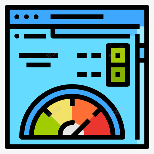 车速表网络开发75线性颜色图标svg_新图网 https://ixintu.com 开发 线性 网络 车速 颜色