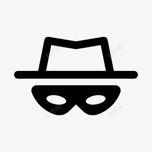 戴软呢帽的小偷窃贼犯罪图标svg_新图网 https://ixintu.com 商店 小偷 强盗 扒手 犯罪 窃贼 软呢帽