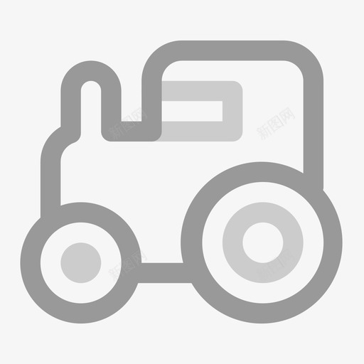 农业用具svg_新图网 https://ixintu.com 农业用具 拖拉机 扁平 简约 多色