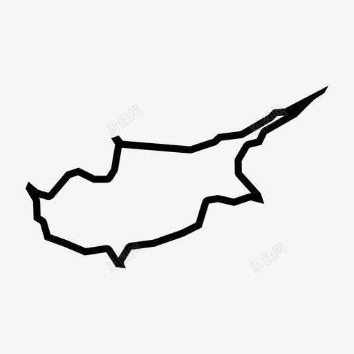塞浦路斯地图国家岛屿图标svg_新图网 https://ixintu.com 国家 地图 塞浦路斯 尼科西亚 岛屿