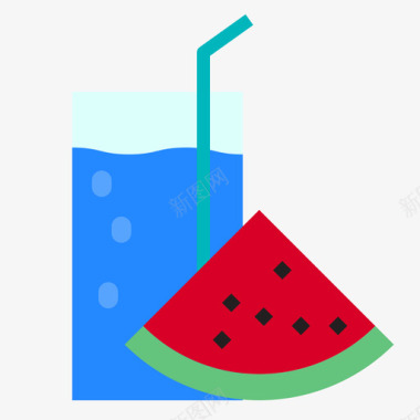 西瓜汁夏季112平的图标图标