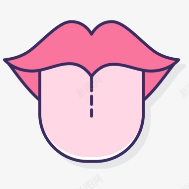舌解剖学11线颜色图标图标
