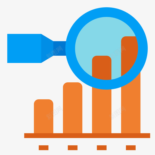 条形图启动86扁平图标svg_新图网 https://ixintu.com 启动 扁平 条形图