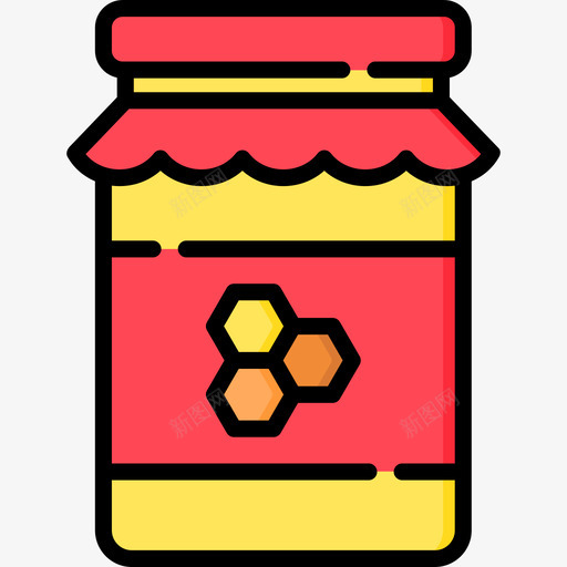 蜂蜜营养18原色图标svg_新图网 https://ixintu.com 原色 营养 蜂蜜