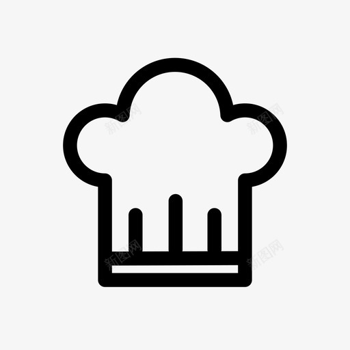 帽子厨师厨房图标svg_新图网 https://ixintu.com 厨师 厨房 厨房设备 帽子 餐厅
