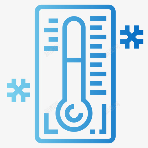 温度计冬季83梯度图标svg_新图网 https://ixintu.com 冬季 梯度 温度计