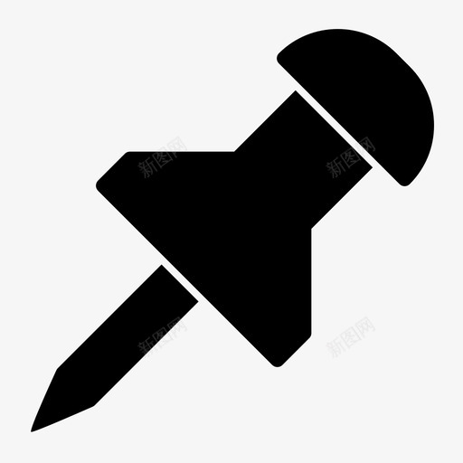 图钉便签图标svg_新图网 https://ixintu.com 便签 图钉