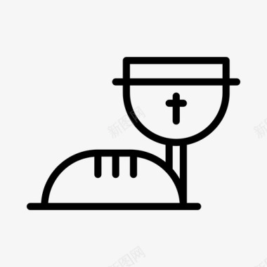 圣餐基督教5直系图标图标