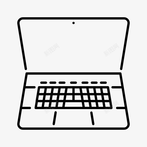 Macbook苹果产品线性图标svg_新图网 https://ixintu.com Macbook 产品 线性 苹果