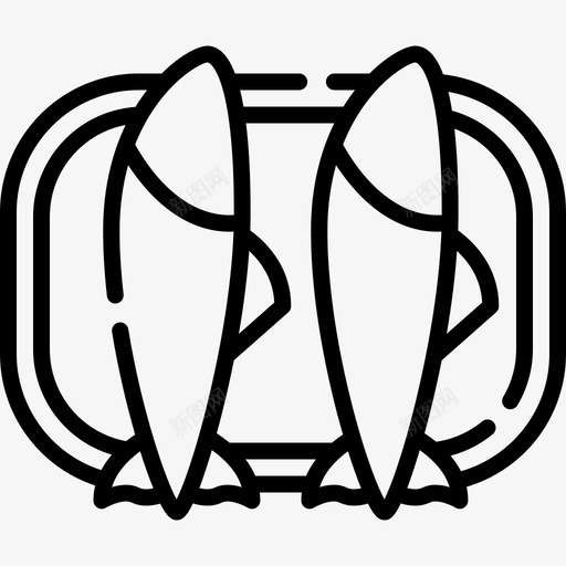 沙丁鱼摩洛哥10直系图标svg_新图网 https://ixintu.com 摩洛哥 沙丁鱼 直系