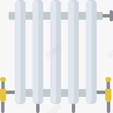 散热器管道工35扁平图标图标