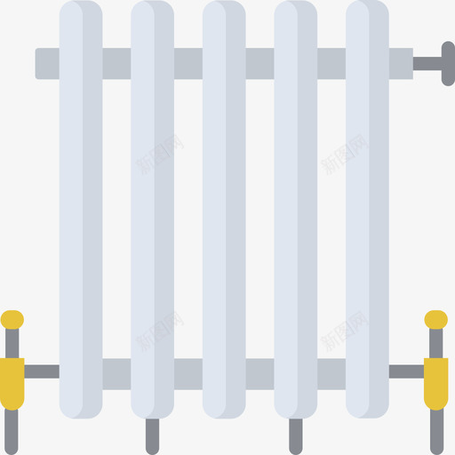 散热器管道工35扁平图标svg_新图网 https://ixintu.com 扁平 散热器 管道工