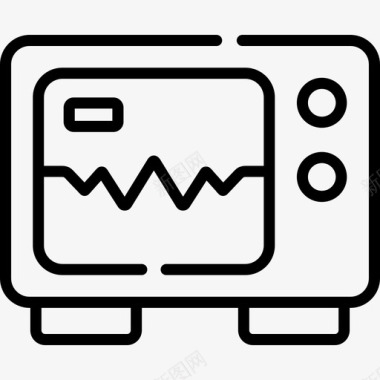 心电图生物学23线性图标图标