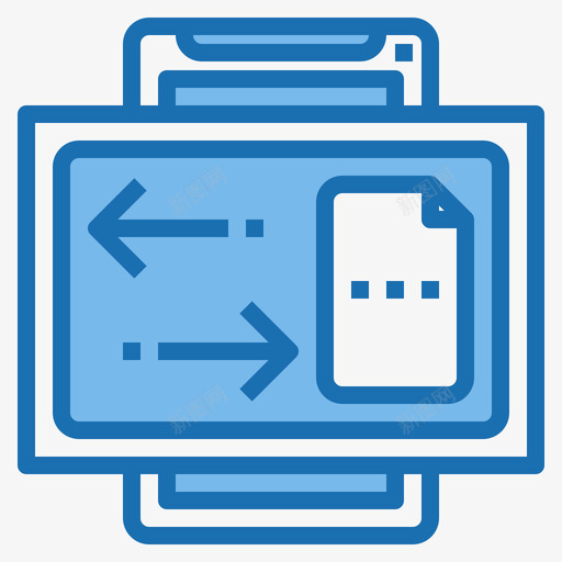 文件传输移动网络蓝色图标svg_新图网 https://ixintu.com 传输 文件 移动 移动网 网络 蓝色