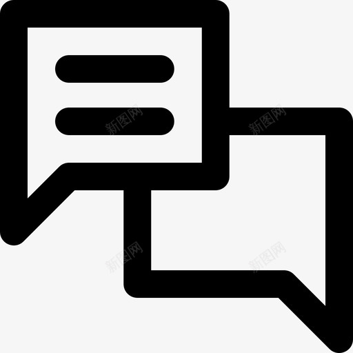 对话技术支持43线性图标svg_新图网 https://ixintu.com 对话 技术支持 线性