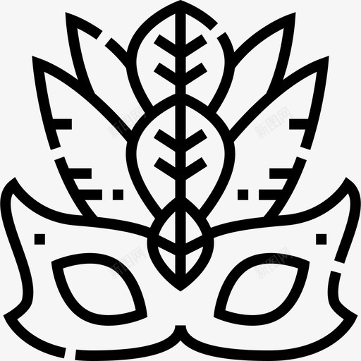 嘉年华巴西嘉年华33线性图标svg_新图网 https://ixintu.com 嘉年华 巴西 线性