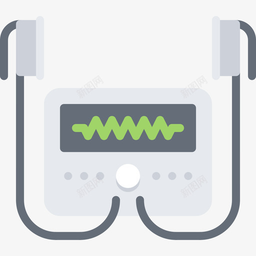 除颤器医疗技术8扁平图标svg_新图网 https://ixintu.com 医疗 扁平 技术 颤器