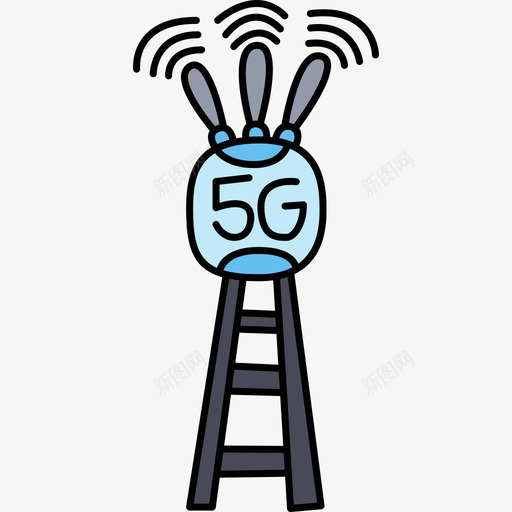 5g未来技术20彩色图标svg_新图网 https://ixintu.com 5g 彩色 未来技术