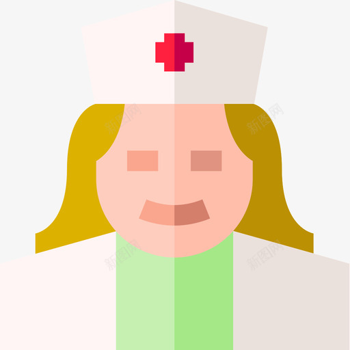 护士万圣节服装化身6平装图标svg_新图网 https://ixintu.com 万圣节 化身 平装 护士 服装