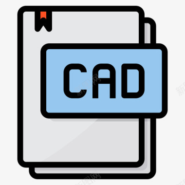 Cad文件类型15线性颜色图标图标