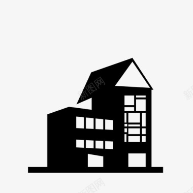 房屋建筑财产图标图标