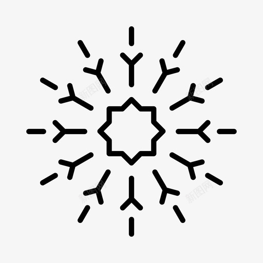 雪花高山南极洲图标svg_新图网 https://ixintu.com 冬天 冰晶 南极洲 雪花 高山