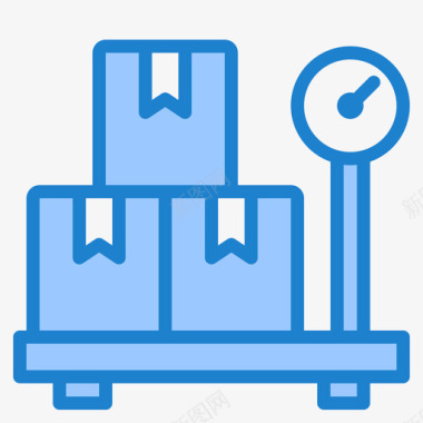 重量交付149蓝色图标图标