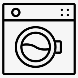 洗衣机家电产品洗衣机家电电子产品图标高清图片