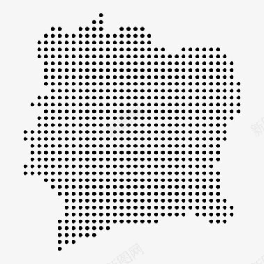 象牙海岸非洲国家图标图标